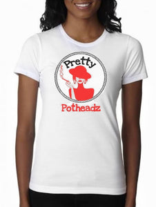 Women's Two Tone Pretty Potheadz T Shirts
