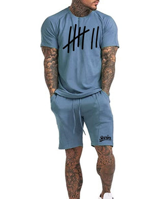 Men's Plus Size 2 Piece Sevin Strikes Short Set