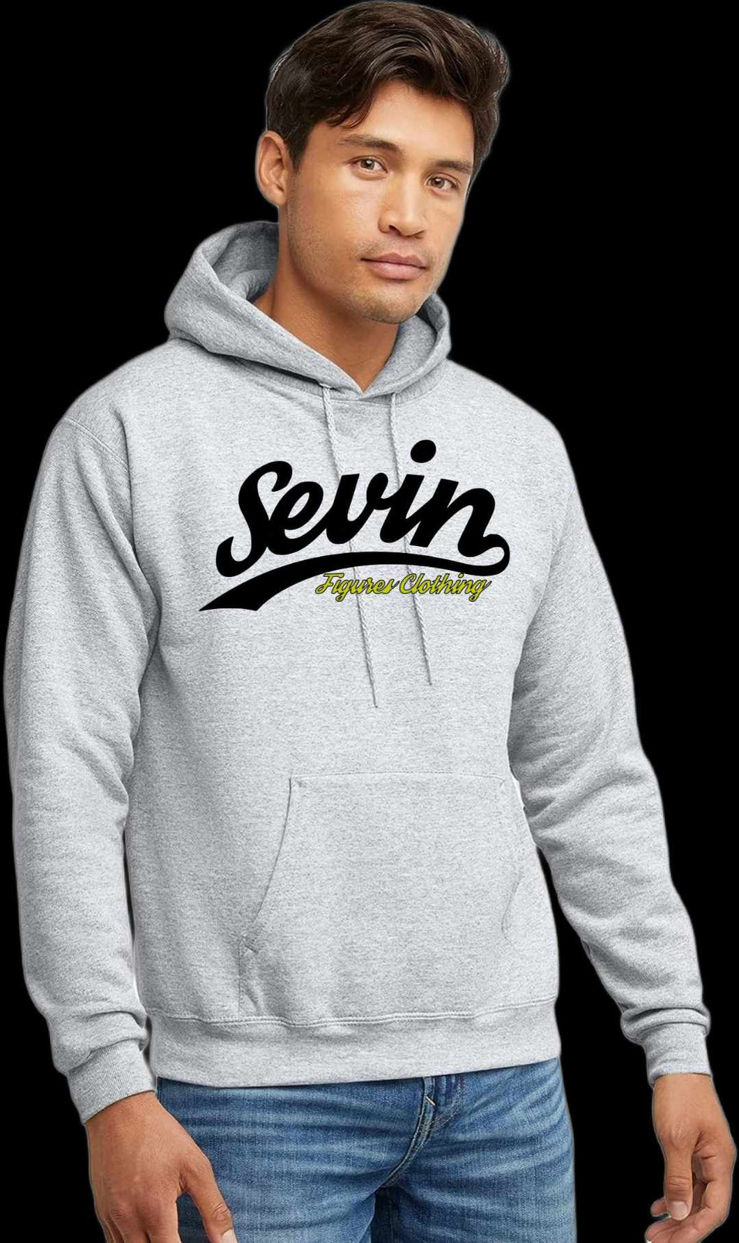 Men and Womens Plus SIze Two Tone Signature Sevin Hoodie