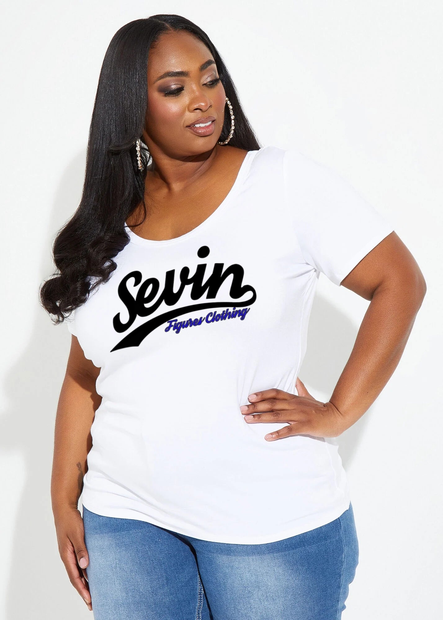 Women's Plus Size Two Tone Signature Sevin T Shirt – Sevin Figures